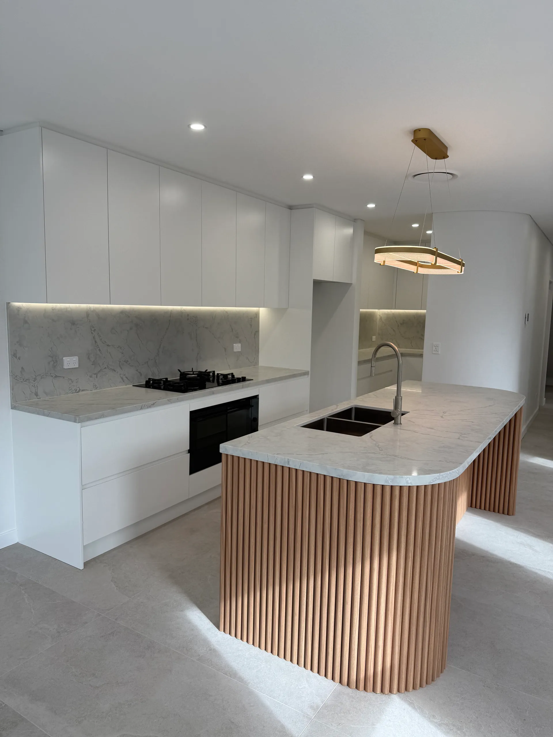 Open-plan kitchen renovation in Greenacre