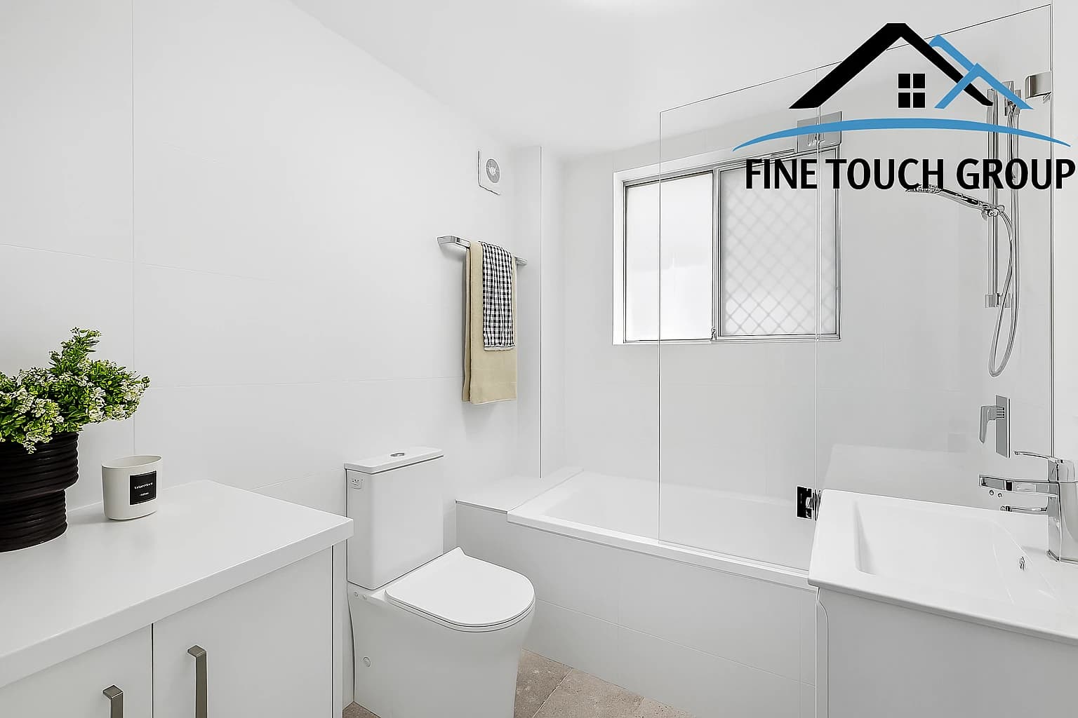 White luxury bathroom