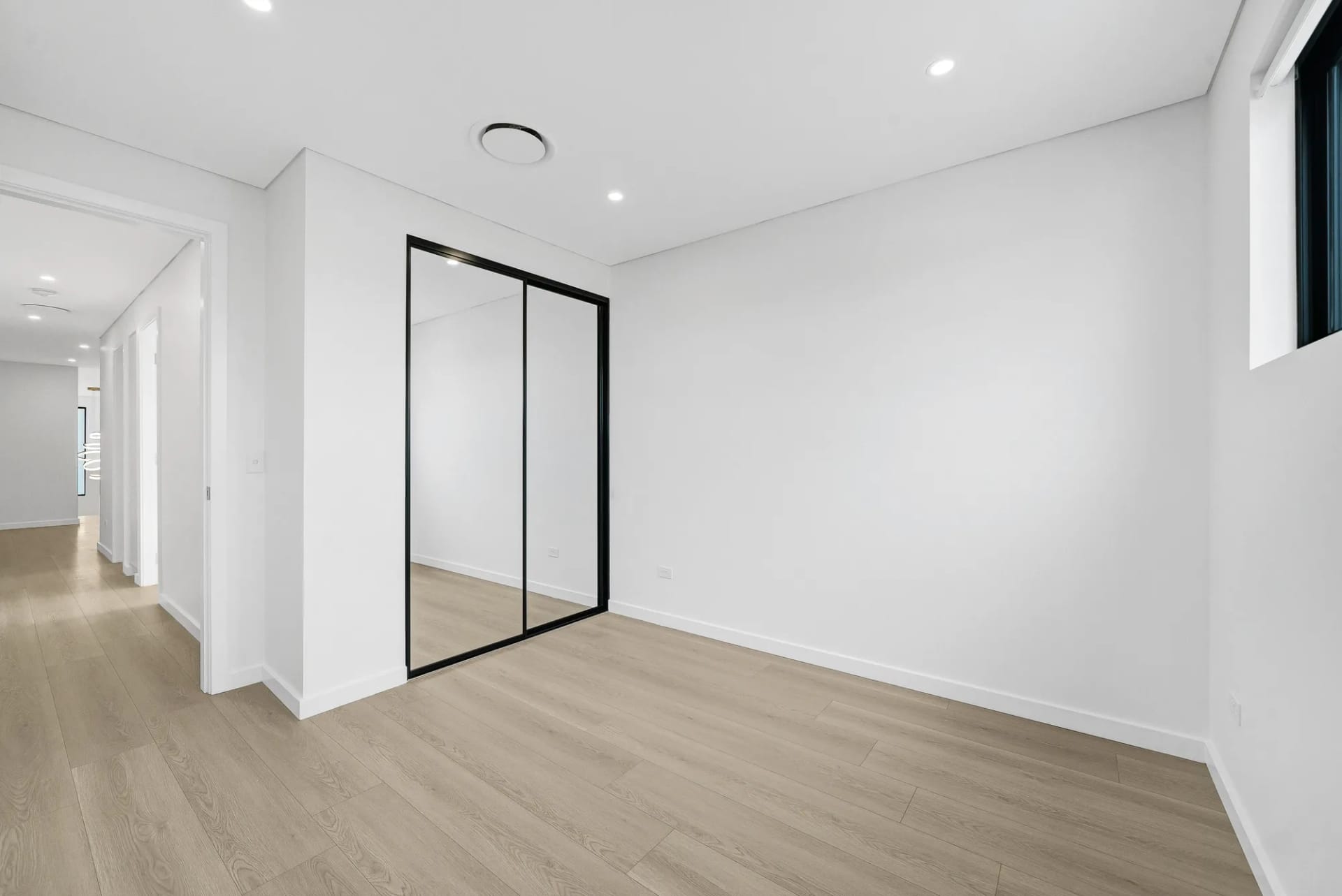 Renovated apartment bedroom
