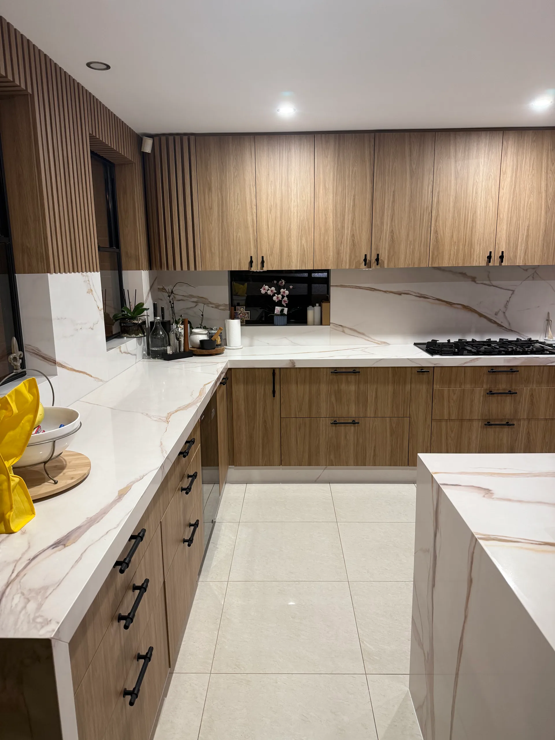 Kitchen corner bench detail